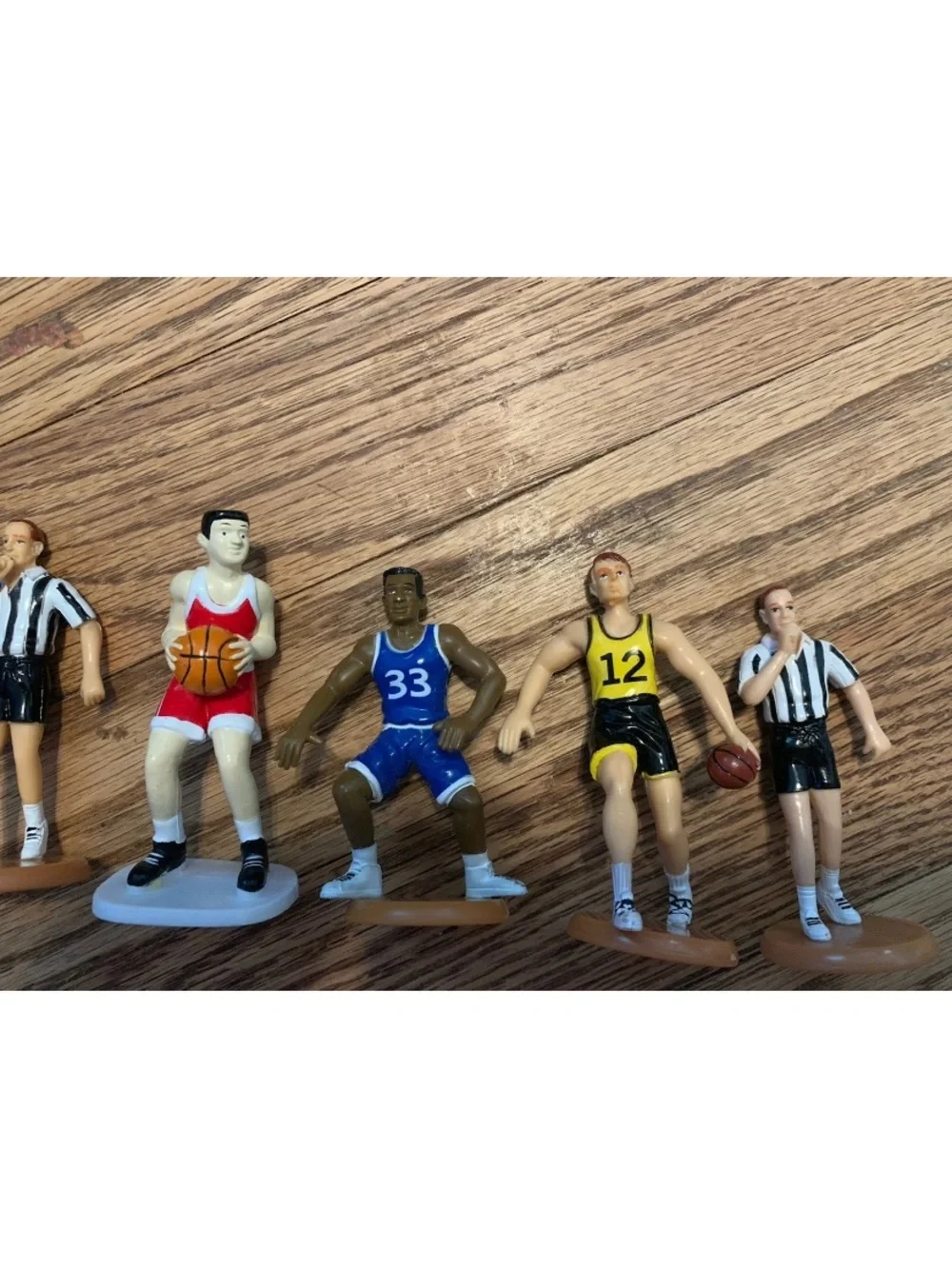 Lot of Cake Toppers –Vintage 90s Sports Basketball Player(s) Hoop(s) Referee(s)